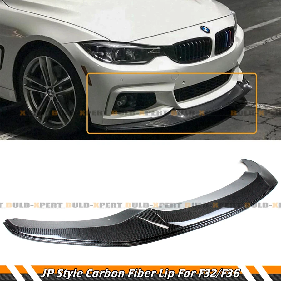 FOR 2014-20 BMW F32 F36 M SPORT JP STYLE CARBON FIBER FRONT BUMPER SPLITTER LIP - Image 2 of 4