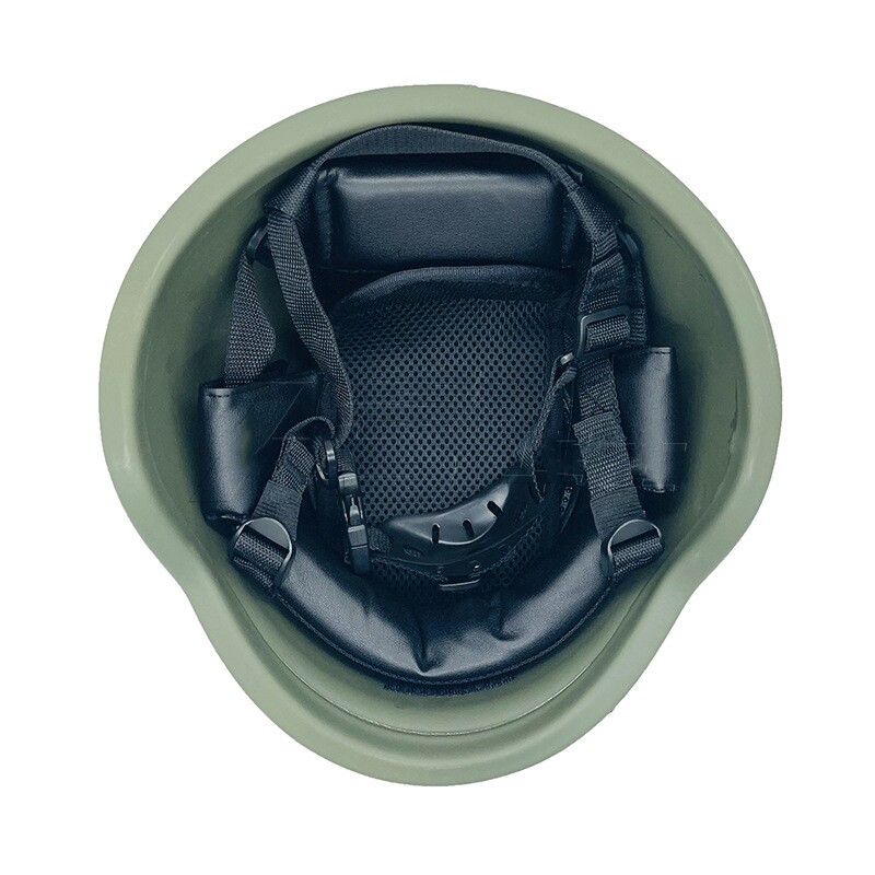 Casque Tactique Pare-balles UHMW-PE Niveau IIIA - Taille M/L, Vert, Neuf