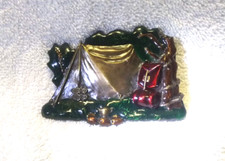 Tent Outdoor Camping Muti-Color Buckle Bergamot 1980 O-96 Great Vintage Shape