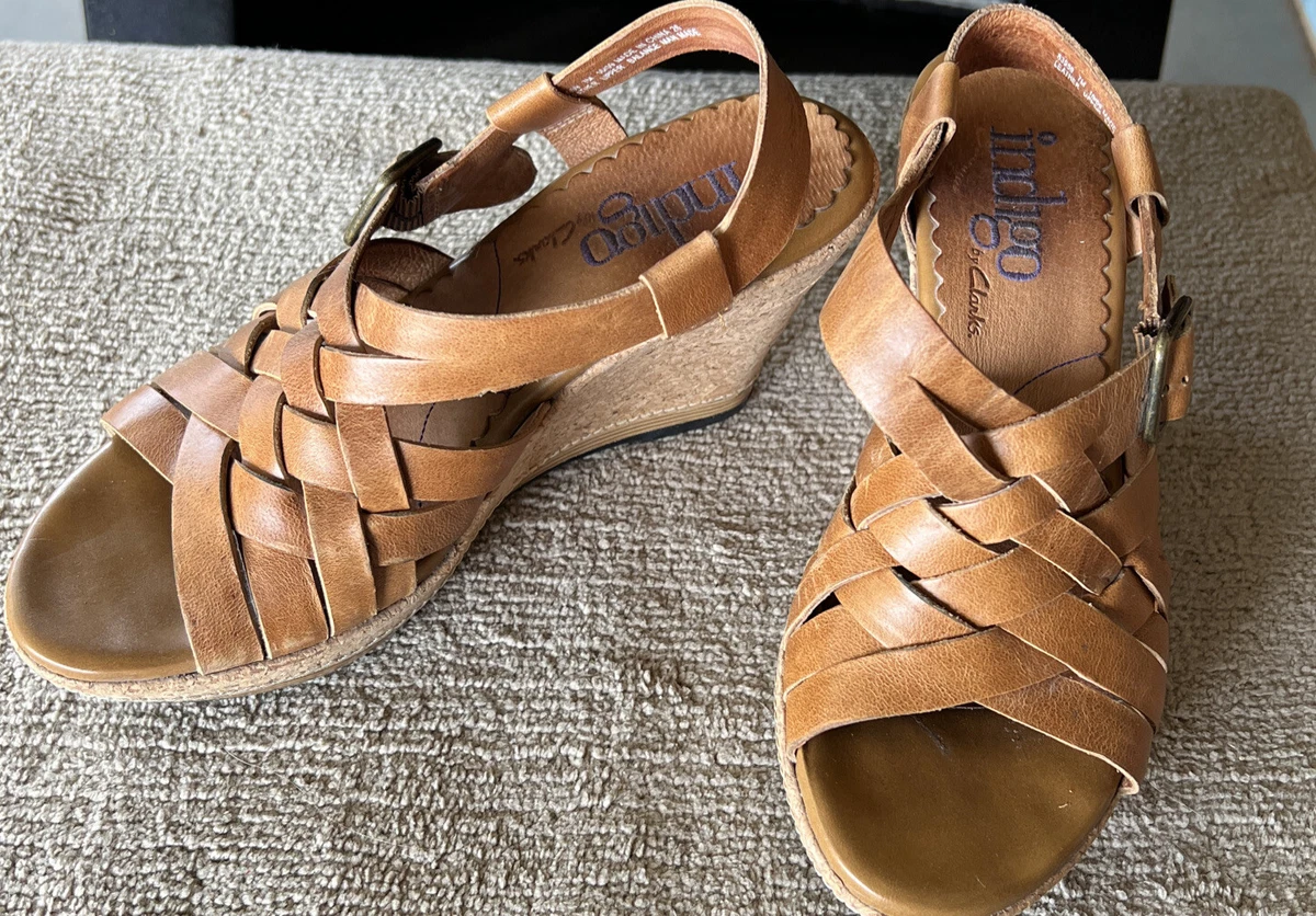 Clarks sales indigo wedge