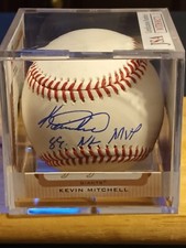 KEVIN MITCHELL S.F. Giants “89 NL MVP” Signed OML Baseball (JSA Witness COA)