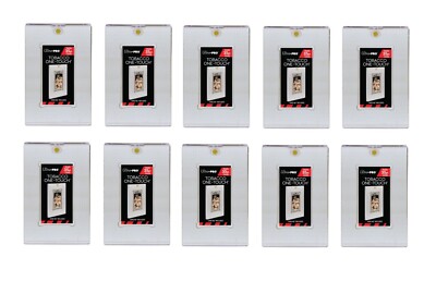 (10-Pack) Ultra Pro 35pt Mini Tobacco UV One Touch Magnetic Trading Card Holder