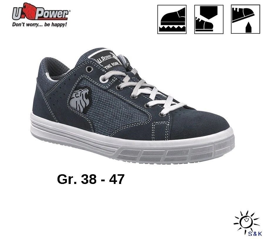 Upower Sneaker Sicherheitsschuhe S1P - atmungsaktiv , leicht & bequem