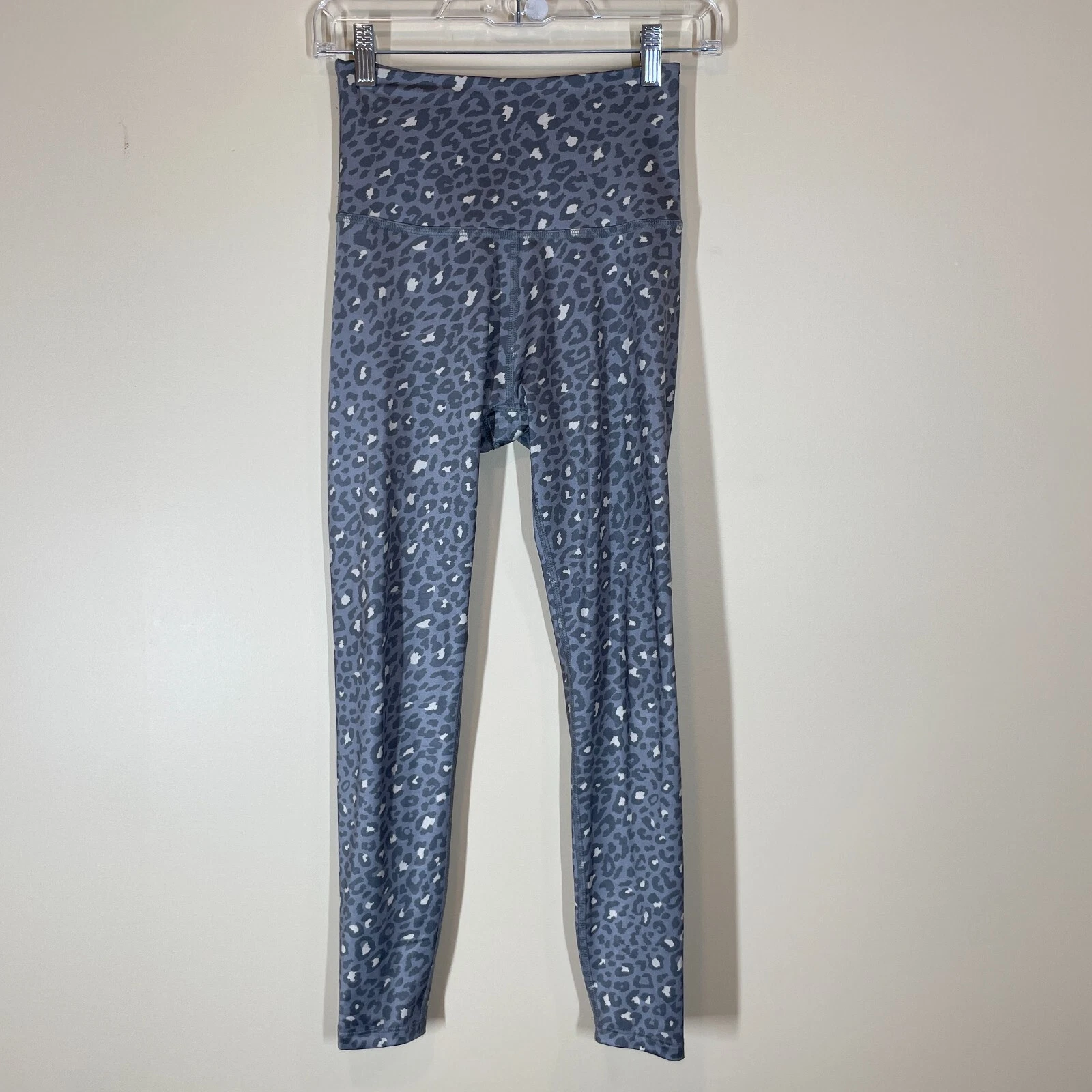 beyond-yoga leopard print yoga stretchy lounge leggings