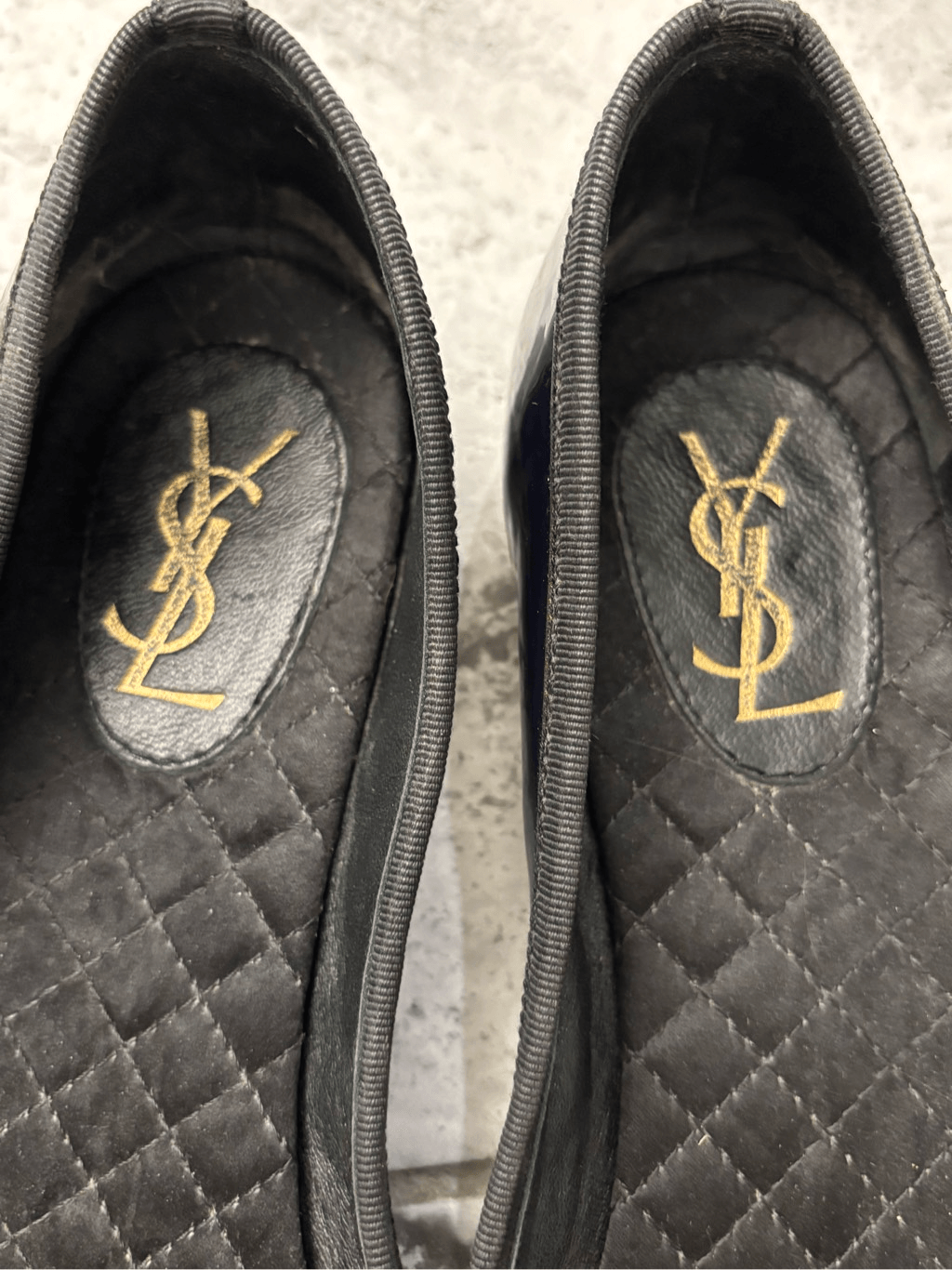 SAINT LAURENT Ballerine quasi nuove YSL in vernice $795 taglia 38 7 5