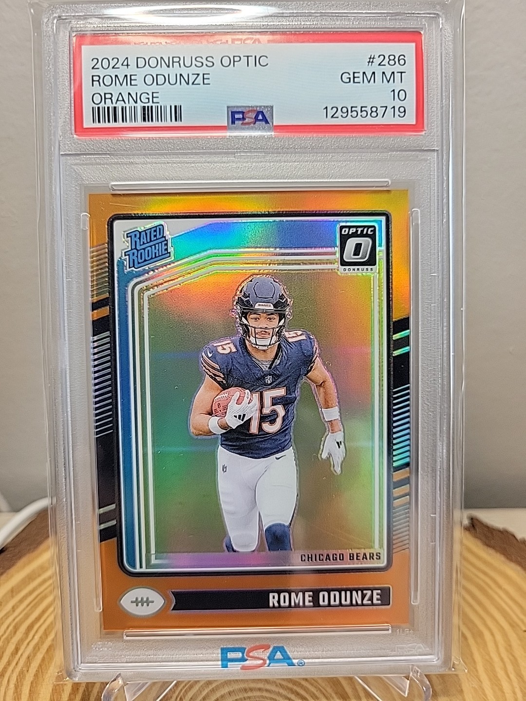2024 Panini Donruss Optic Rated Rookie Orange Prizm /249 Rome Odunze #286
