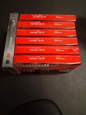 Cassette Tapes Lot Of 6 Maxell UR 90 Audio Normal Bias 90 Min Sealed  Sony HF60