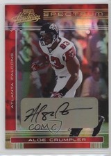2006 Playoff Absolute Memorabilia Spectrum Gold 30/50 Alge Crumpler #6 Auto 2u3