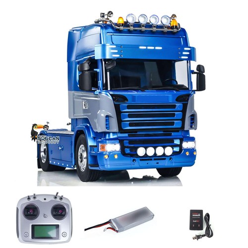 LESU RC Tractor Truck 4X4 1/14 RTR Truck Model W/Sound Light Smoke I6S - Picture 4 of 18