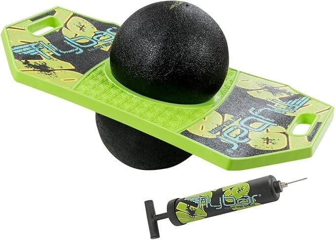 Flybar Pogo Trick Ball – Balance Bounce Board for Kids 6+, Pump Included