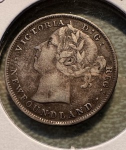 1900 Newfoundland Silver 20 Cent Piece