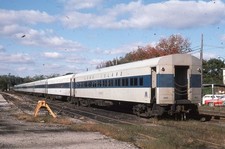 LIRR LONG ISLAND Railroad Train Coach PORT JEFFERSON NY 1976 Photo Slide