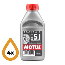 Image of Motul 100950 DOT 5.1 Brake Fluid - (4 x 500ml)