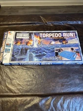 1986 Milton Bradley Torpedo Run! Floor Wars Game Submarine Attack Board And Box