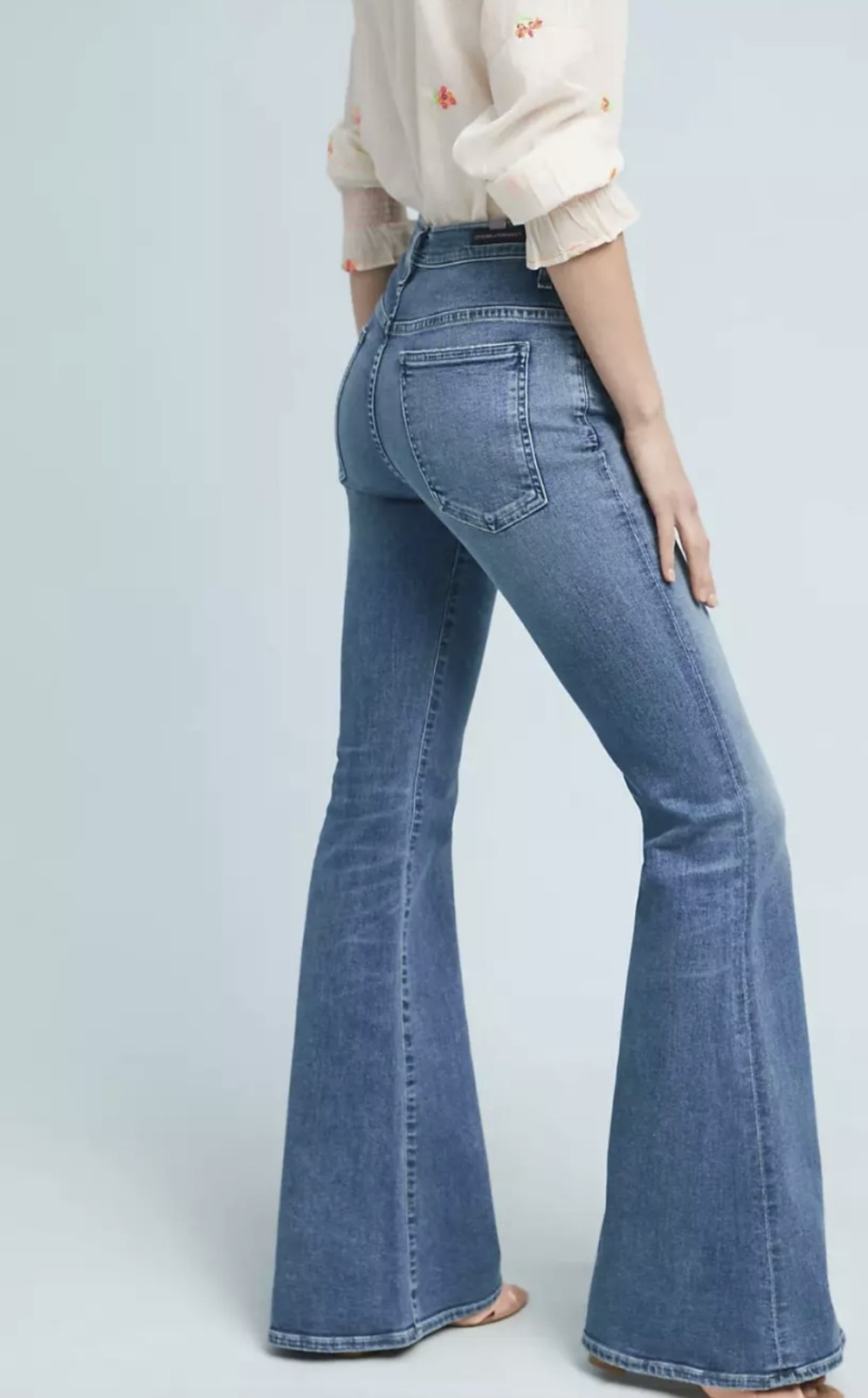 Citizens Of Humanity Womens Chloe Wide Leg Vintage Wash Jeans See