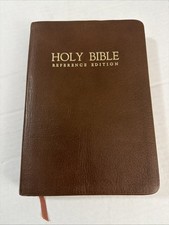 Holy Bible KJV Red Letter Reference Edition Thomas Nelson 686Br 1972 Leather