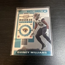2019 Panini Rookie Ticket Quincy Williams  RC #99 Temple Owl-Jax Jaguars