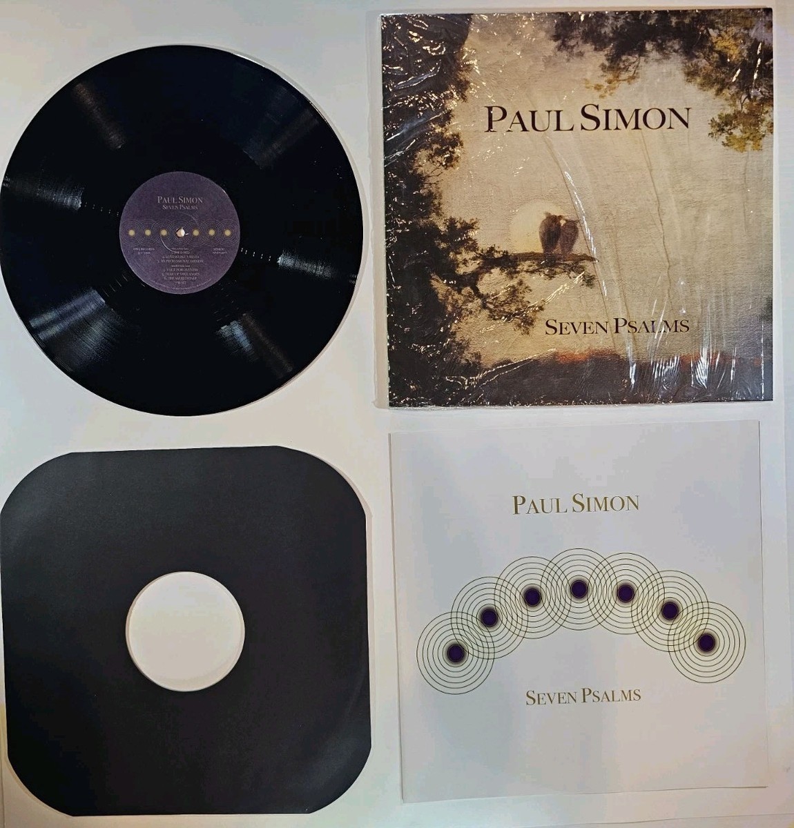 PAUL SIMON SIGNED SEVEN PSALMS LITHOGRAPH 167/500 25