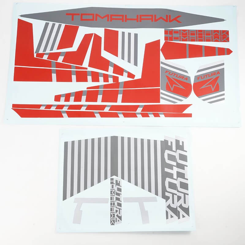 FMS 64mm Futura Sticker - Red