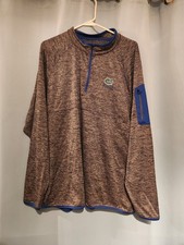 Colosseum Men's Gray FLORIDA GATORS Quarter Zip Long Sleeve Athletic Shirt Sz XL