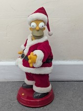 The Simpsons 2002 Christmas Homer Simpson Santa Talking Dancing Vintage Toy