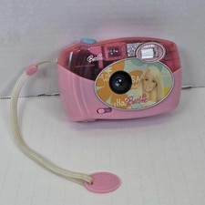 BARBIE 35MM POINT AND SHOOT FILM CAMERA WITH FLASH VERY RARE  UNTESTED 