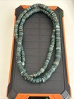 Vintage BTF Signed  Green Turquoise Heishi Bead 14k.Yellow Gold Closure — photo 8