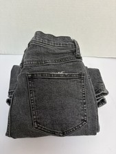We The Free CRVY Jeans Women's Size 27 Gray High Rise Wide Leg Flare Boho Indie