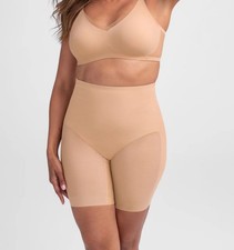 New Honeylove SuperPower Mid Waist Shaper Shorts Size Small Sand Nude NWT