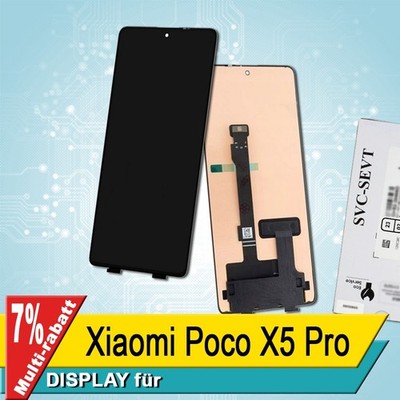 Display Für Xiaomi Poco X5 Pro Bildschirm Service Pack Schwarz
