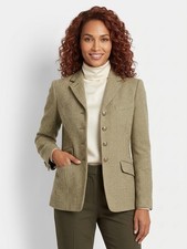 Classic Vintage Ralph Lauren Herringbone Riding Lambs Wool Blazer Jacket Sz 6 P