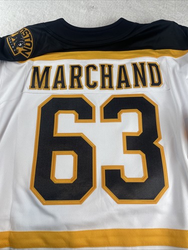 Men's Boston Bruins Brad XL Marchand Fanatics White Premier Breakaway Player - Picture 10 of 14