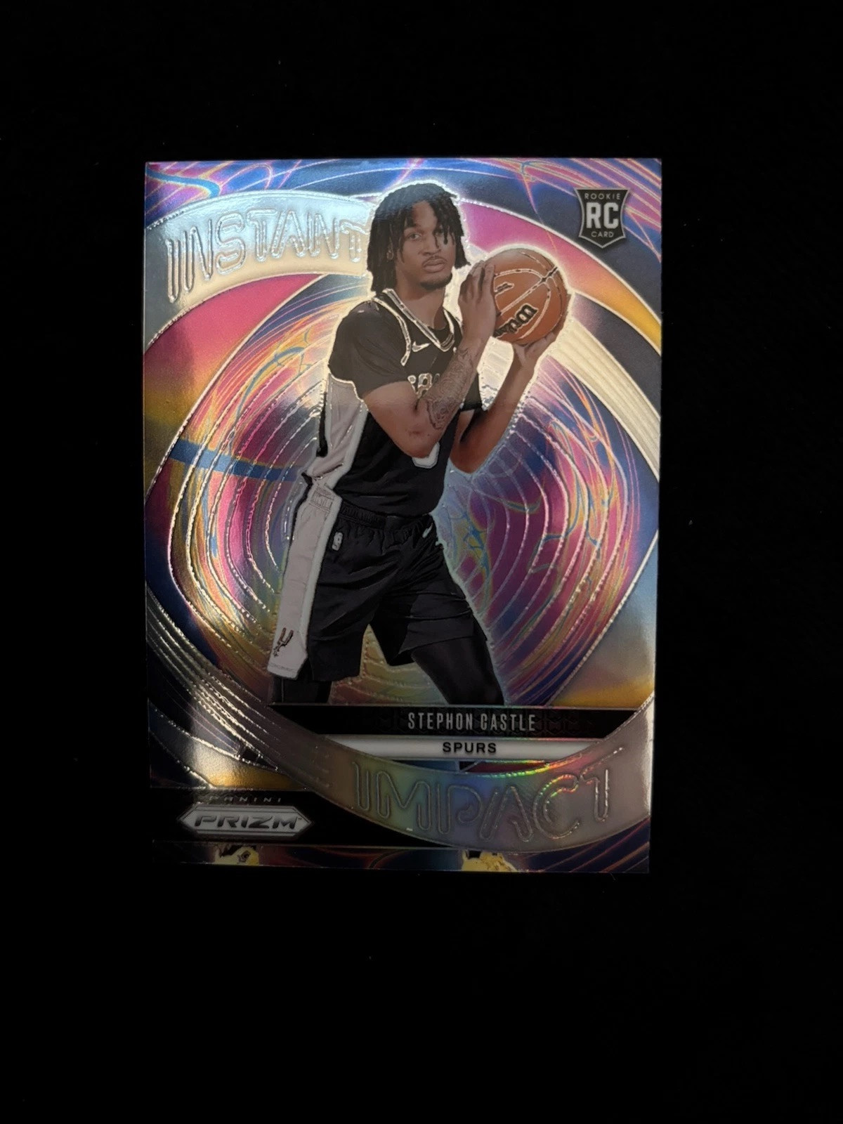 Stephon Castle Silver Instant Impact Rookie 2024-25 Panini Prizm Basketball