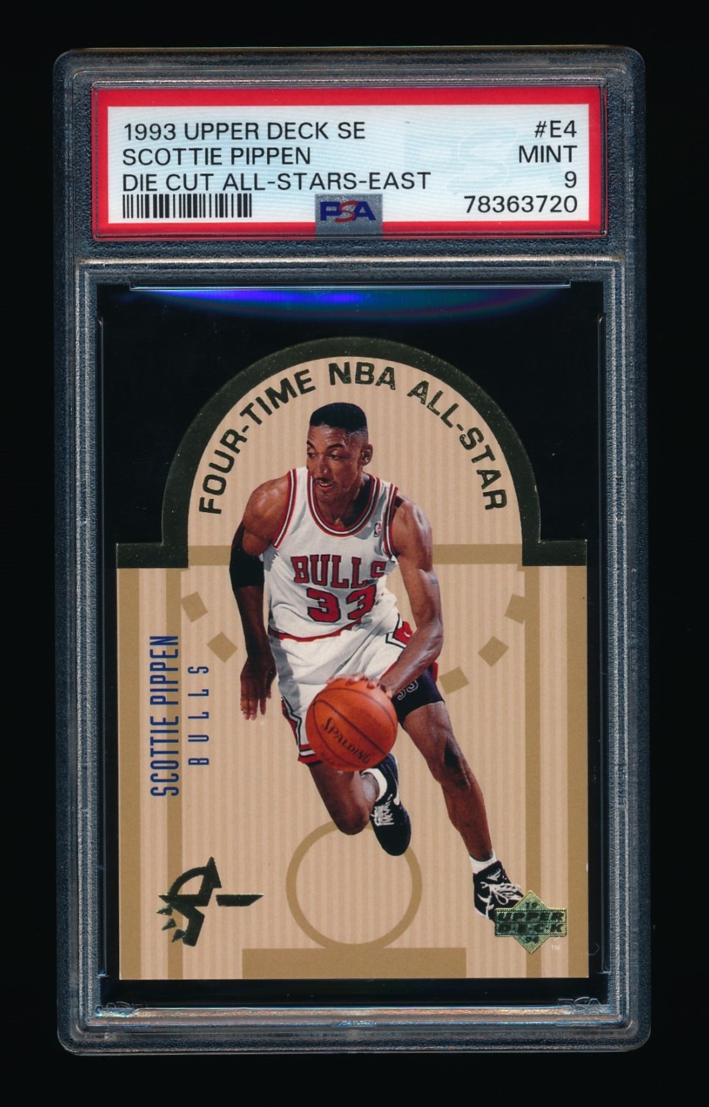 1993 Upper Deck SE #E4 Scottie Pippen Die Cut All Stars PSA 9 MINT