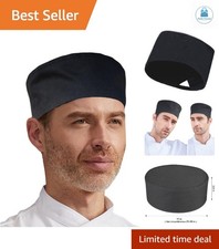 Unisex Chef Hats Adjustable Kitchen Cooking Caps with Breathable Mesh Top