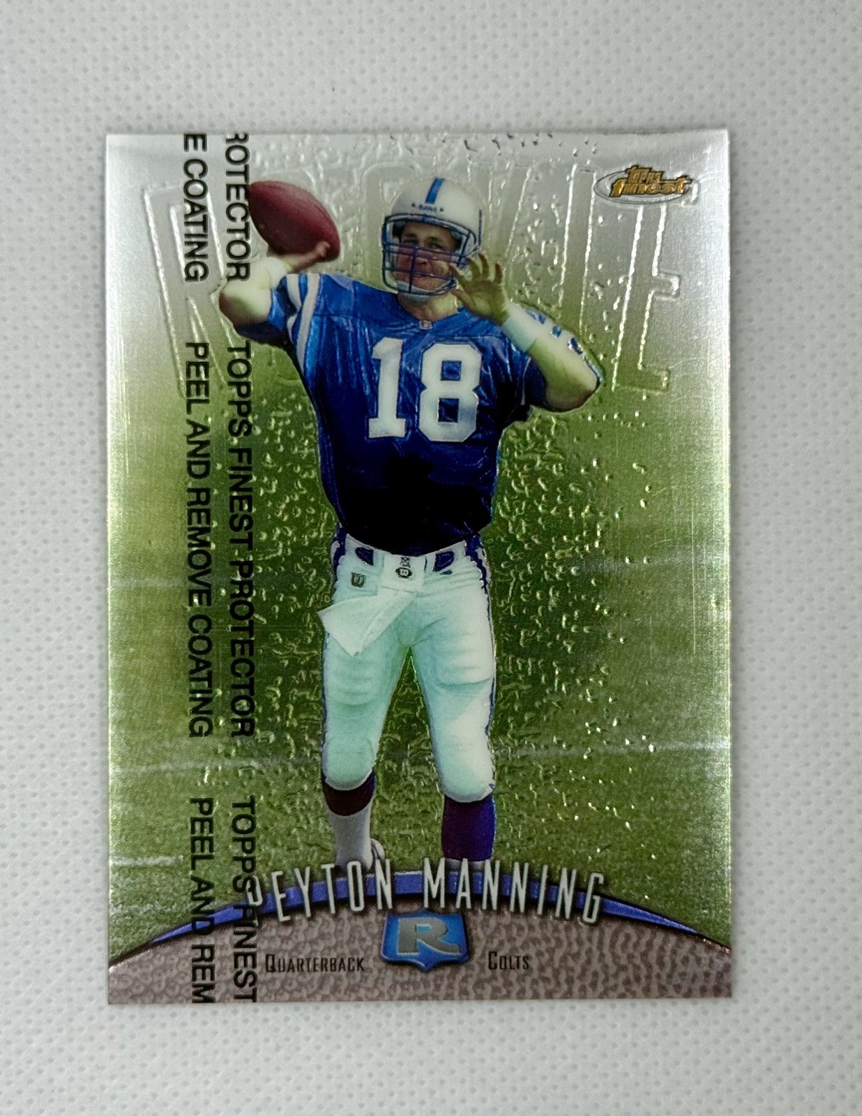 1998 Topps Finest Peyton Manning RC #121 Indianapolis Colts
