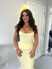 Mars the Label The Cinched Corset Maxi Set In Yellow Size 10 RRP �70