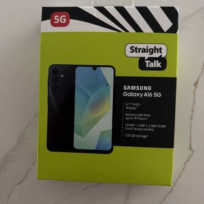 Samsung Galaxy A16 (5G) 128GB, Straight Talk Wireless Prepaid Smartphone - New