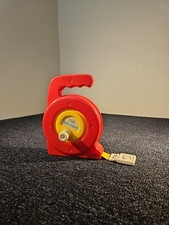 Cinta métrica de juguete roja The Big Tape de colección de los años 80 de FunTime 36"/1 metro