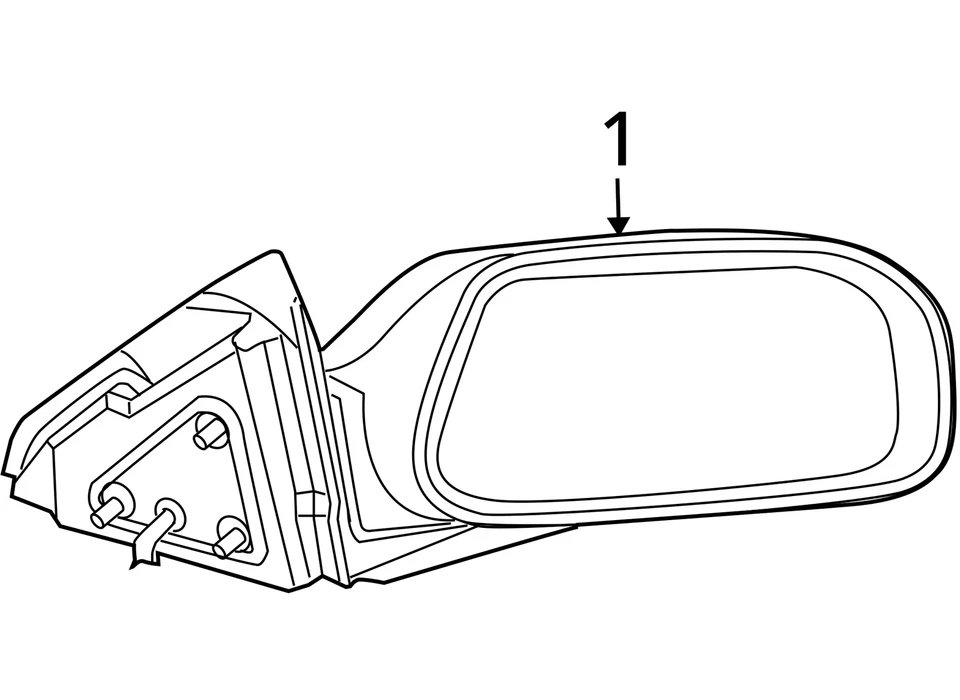 ADEQUADO PARA 2004-2005 ESPELHO ESQUERDO CHRYSLER PACIFICA 4894723AD - NOVO FABRICANTE DE EQUIPAMENTO ORIGINAL - Imagem 4 de 4