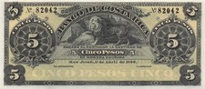 Costa Rica billet de 5 pesos San Jose, 1.4.1899 non circulé AAZ 7