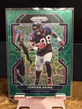 2021 Panini NFL Prizm - Jordan Akins #35 Green Scope Prizm /75 Texans