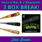 TAMPA BAY RAYS autographed Hit Parade Bat + 2 signed Baseball: 3 BoxBreak