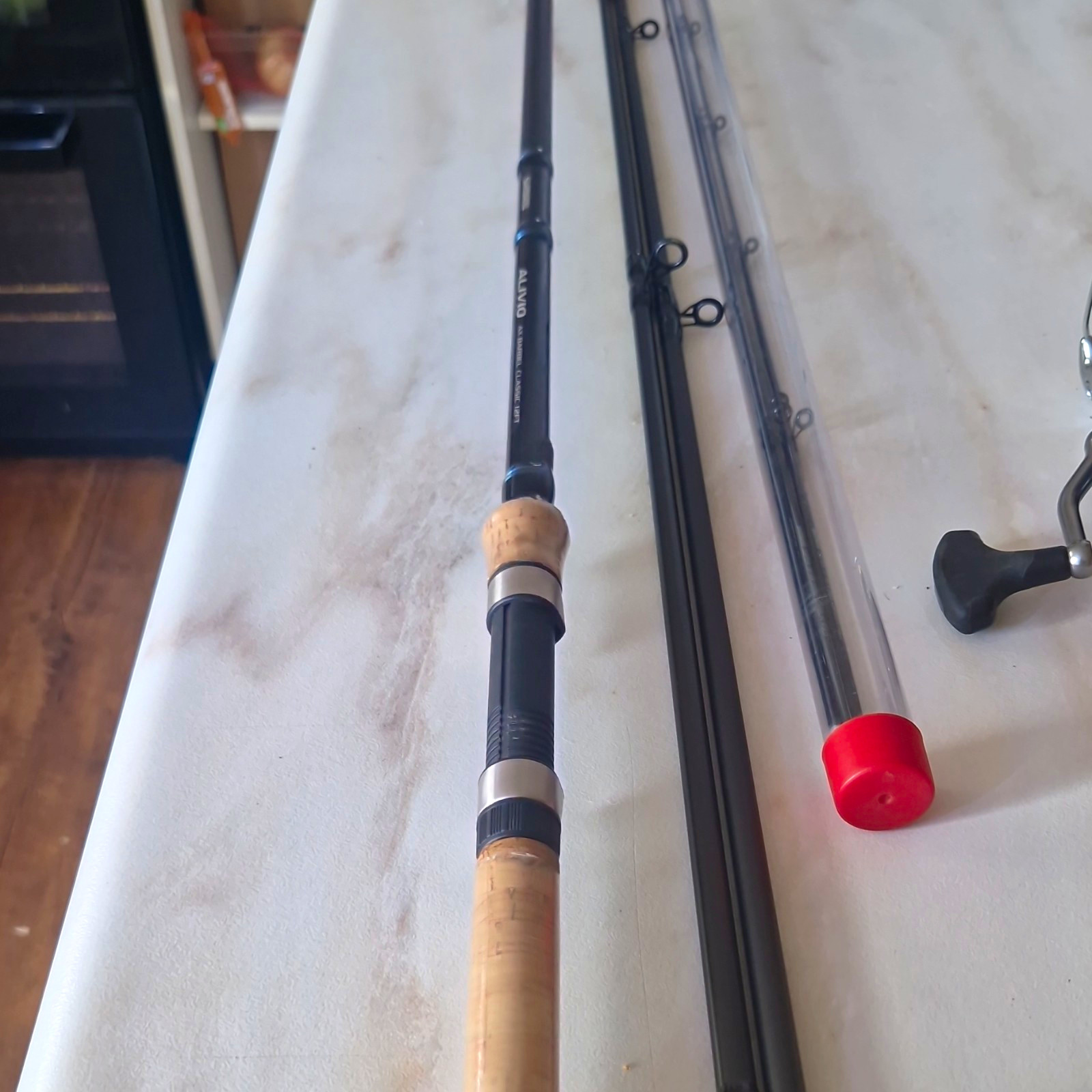 Shimano Alivio AX Barbel Classic 12ft 2pc Spinning Rod Cork 7 Guides