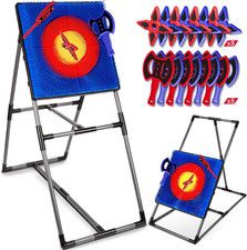 Axe Throwing Game for Backyard, Axe Throwing Target Set with 16 Throwing Axes