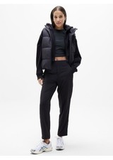 ATHLETA size 6 Brooklyn Lined Mid Rise Pant Black City Pants Travel 467191