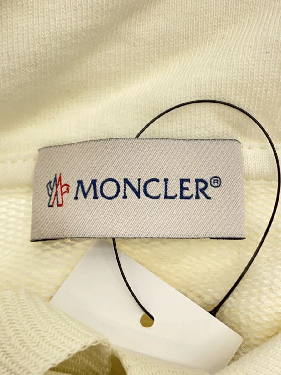 Felpa con cappuccio MONCLER L cotone bianco tinta unita h20918g00007 809kr usata
