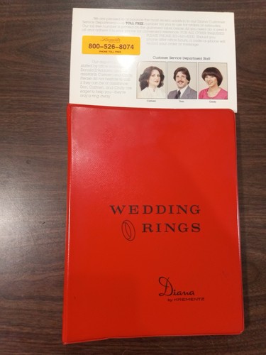 Vintage Krementz Diana Wedding Rings Dealer Catalog Binder 1979 Jewelry