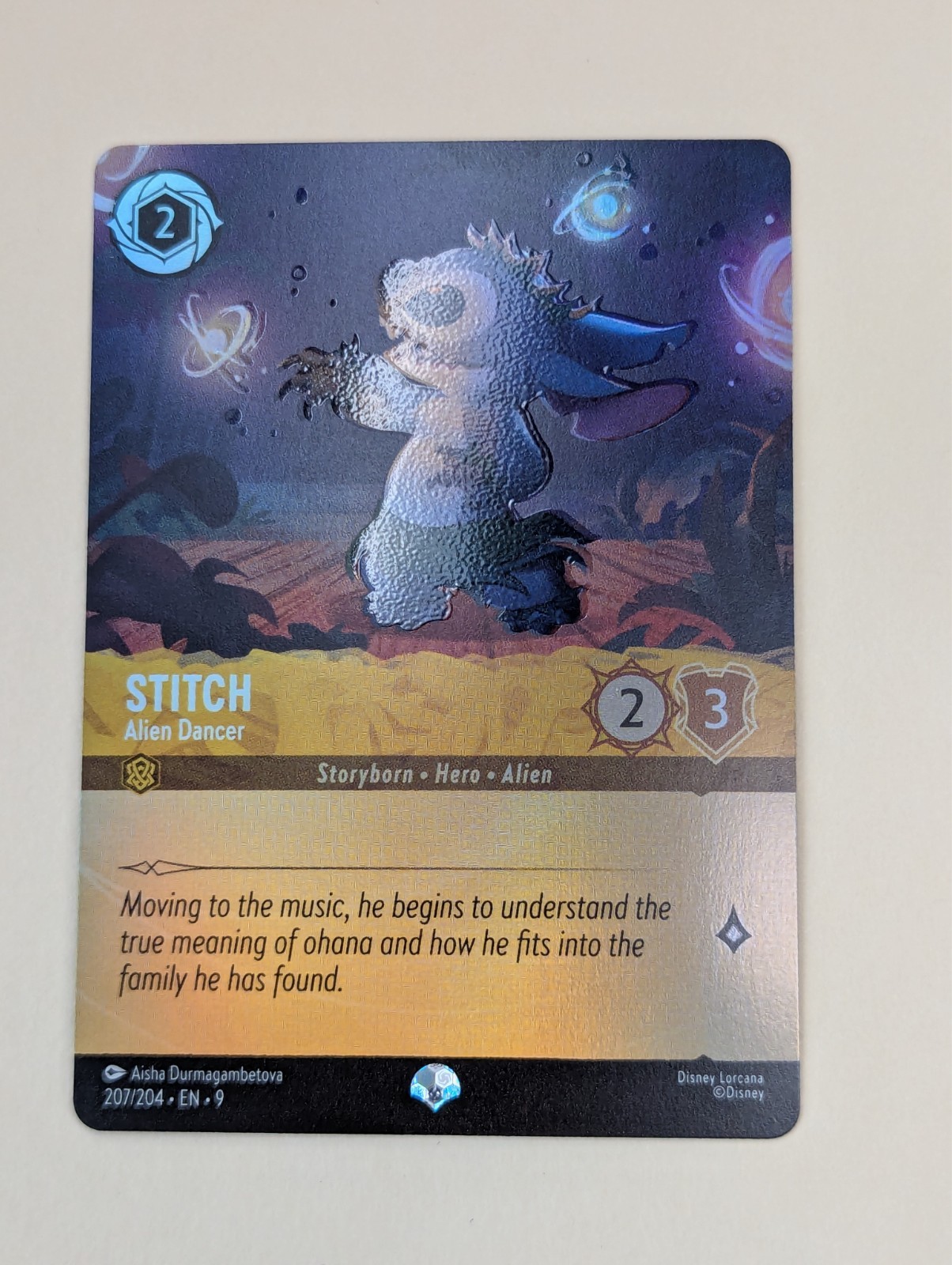 Stitch Alien Dancer 207/204 Fabled Epic Near Mint Disney Lorcana