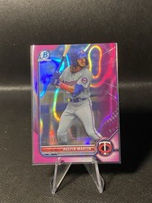 2022 Bowman -Chrome Prospects Austin Martin #BCP-139 Fuchsia Lava Refractor /199
